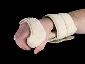 AliMed Ultimate Grip - Hand Splint Aluminum / Foam / Terry Cloth Right Hand Tan One Size Fits Most - 510841/NA/RT