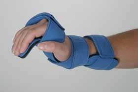 Alimed Comfyprene Wrist / Hand Orthosis Neoprene Left Hand Light Blue / Purple - 52153/LBLUE/NA