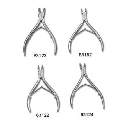 Alimed Corner Nipper Concave Jaws, Hardened Point 4-1/2 Inch Stainless Steel - 63182