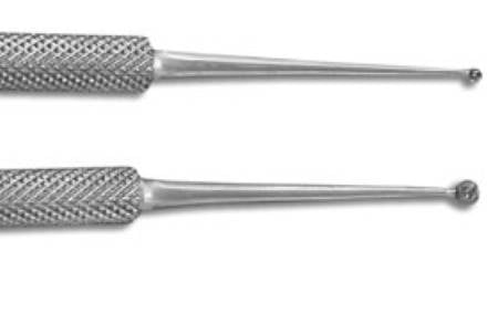 Alimed AliMed Bone Curette Double-ended Handle 1 mm Tip Straight Tip - 63185
