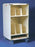 Alimed AliMed Cassette Cart Stainless Steel 22 X 22 X 41 Inch 6 Vertical Slots / 1 Horizontal Slot Cream - 920488