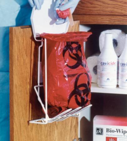 Alimed Biohazard Waste Disposal Rack 6 X 9 X 12-3/4 Inch, 1 gal. - 924485