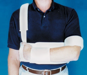 AliMed - Torso / Shoulder Immobilizer Large Foam / Plastic Hook and Loop Closure Left or Right Arm - 510629