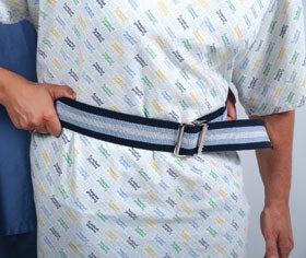 Alimed AliMed Gait Belt 54 Inch L Dark Blue / Light Blue, White Stripe - 70257