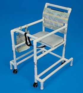 Alimed Millennium Walker Adjustable Height PVC Frame 300 lbs. Weight Capacity - 79243/BLUE/NA