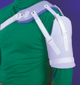 AliMed Hemi-Shoulder Sling - Shoulder Sling Medium Polyethylene and Plastazote Foam / Polyester Hook and Loop Strap Closure Right Shoulder - 51-054