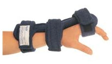 ComfySplints - Dorsal Hand Orthosis Terry Cloth Right Hand Blue One Size Fits Most - 64326/NA/RT