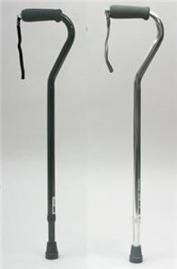 Alimed AliMed Offset Cane Aluminum 28-1/2 to 30 Inch Height Black / Silver - 7379/NA/NA/BLACK