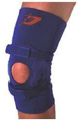 Alimed Knee Stablizer Brace Palumbo Large D-Ring / Hook And Loop Strap Closure 19 To 21 Inch Above Midpatella Circumference / 16 To 17-1/2 Below Midpatella Circumference Left Or Right Knee - 62138/NA/NA/BLUE