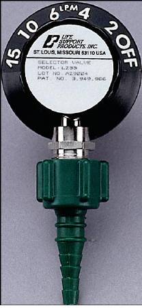 LSP - Oxygen Flowmeter Continuous 0 - 25 LPM DISS Outlet 1/8 Inch NPT Female Connector - L233-050