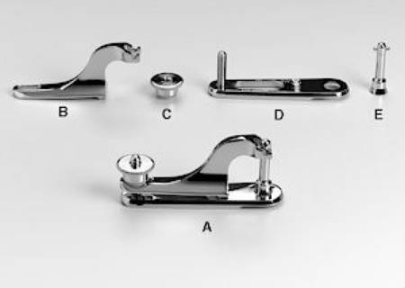 Allied Healthcare Gomco Circumcision Bell Clamp Stud 1.3 cm Diameter, Newborn, Chrome Plated Brass, Reusable - 02-90-0002