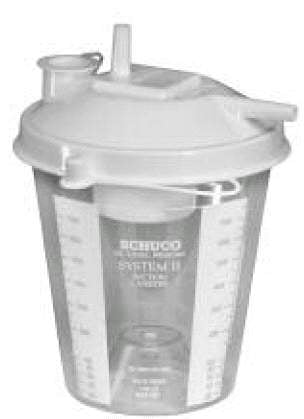 Allied Healthcare Schuco Suction Canister 1200 mL Snap-On Lid - S1160-RPL