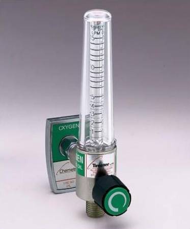 Timeter Sure Grip - Oxygen Flowmeter Single 0 - 15 LPM DISS Outlet DISS Adapter - 15010-03