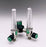 Allied Healthcare Timeter Sure Grip Oxygen Flowmeter Dual with Y Bar 0 - 15 LPM DISS Outlet Oxequip Adapter - 15003-03Y