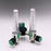 Timeter Sure Grip - Oxygen Flowmeter Dual with Y Bar 0 - 15 LPM DISS Outlet Chemetron Adapter - 15002-03Y