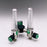 Timeter Sure Grip - Oxygen Flowmeter Dual with Y Bar 0 - 15 LPM DISS Outlet Chemetron Adapter - 15002-03Y-A