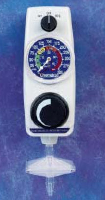 Allied Healthcare Vacutron Suction Regulator Continuous / Intermittent 0 - 300 mmHg / 0 - 150 mmHg DISS Outlet Puritan Bennett Adapter - 22-15-1105