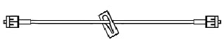 All-Med Extension Set 30 Inch Tubing Without Ports 0.8 mL Priming Volume DEHP-Free, Lipid Resistant - 42-3000