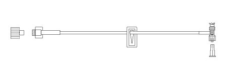 SmartSite - Extension Set 6 Inch 1 Needle-Free Valve Port Smallbore - 20043E