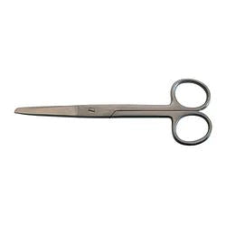 BR Surgical - Iris Scissors 4-1/2 Inch Length Floor Grade Stainless Steel Finger Ring Handle Straight Sharp Tip / Sharp Tip - FG08-34011