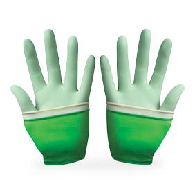 GAMMEX PI Glove-in-Glove System - Surgical Glove Size 7 Sterile Pair Polychloroprene / Polyisoprene Extended Cuff Length Micro-Textured Natural / Green Chemo Tested - 340084070