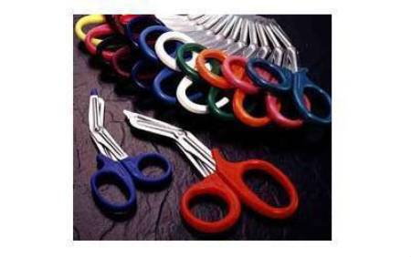 American Diagnostic Corp Medicut Utility Shears Neon Yellow 7-1/4 Inch Length Stainless Steel / Polypropylene NonSterile Finger Ring Handle Angled Blunt/Blunt - 320NY