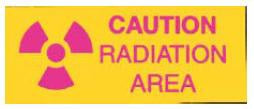 AMD Technologies Caution Sign Caution: Radiation Area - 90033