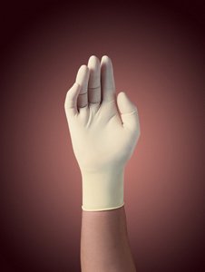 Kimberly-Clark PFE - Exam Glove Small NonSterile Latex Standard Cuff Length Fully Textured Natural Not Chemo Approved - 57220