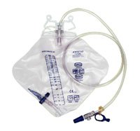 AMSure - Urinary Drain Bag Anti-Reflux Valve Sterile Fluid Path 2000 mL Vinyl - AS312