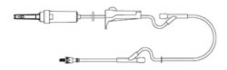 AMSafe - Primary IV Administration Set 15 Drops / mL Drip Rate 96 Inch Tubing 2 Ports - 159602