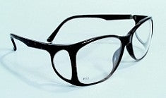 AMD Technologies Radiation Protection Glasses Wraparound Clear Tint Black Frame Over Ear One Size Fits Most - 20823
