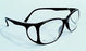 AMD Technologies - Radiation Protection Glasses Wraparound Uncoated Clear Tint Glass Lens Black Frame Over Ear One Size Fits Most - 20823