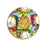 ASO Corporation ASO Adhesive Spot Bandage 7/8 Inch Plastic Round Kid Design (Garfield) - GAR5561-012-000