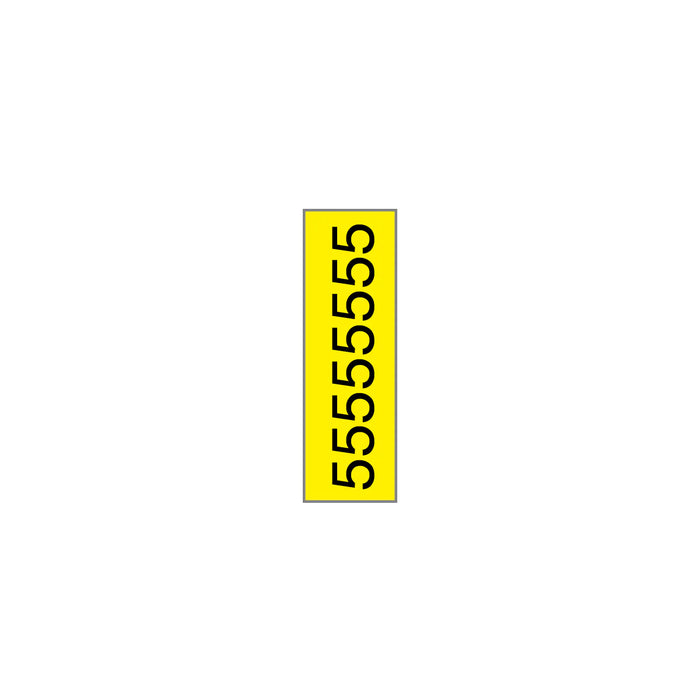 Key Surgical - Pre-Printed Label Multipurpose Label Black / White Tape Nymber 5 Patterned 1/4 Inch - T-805-0509