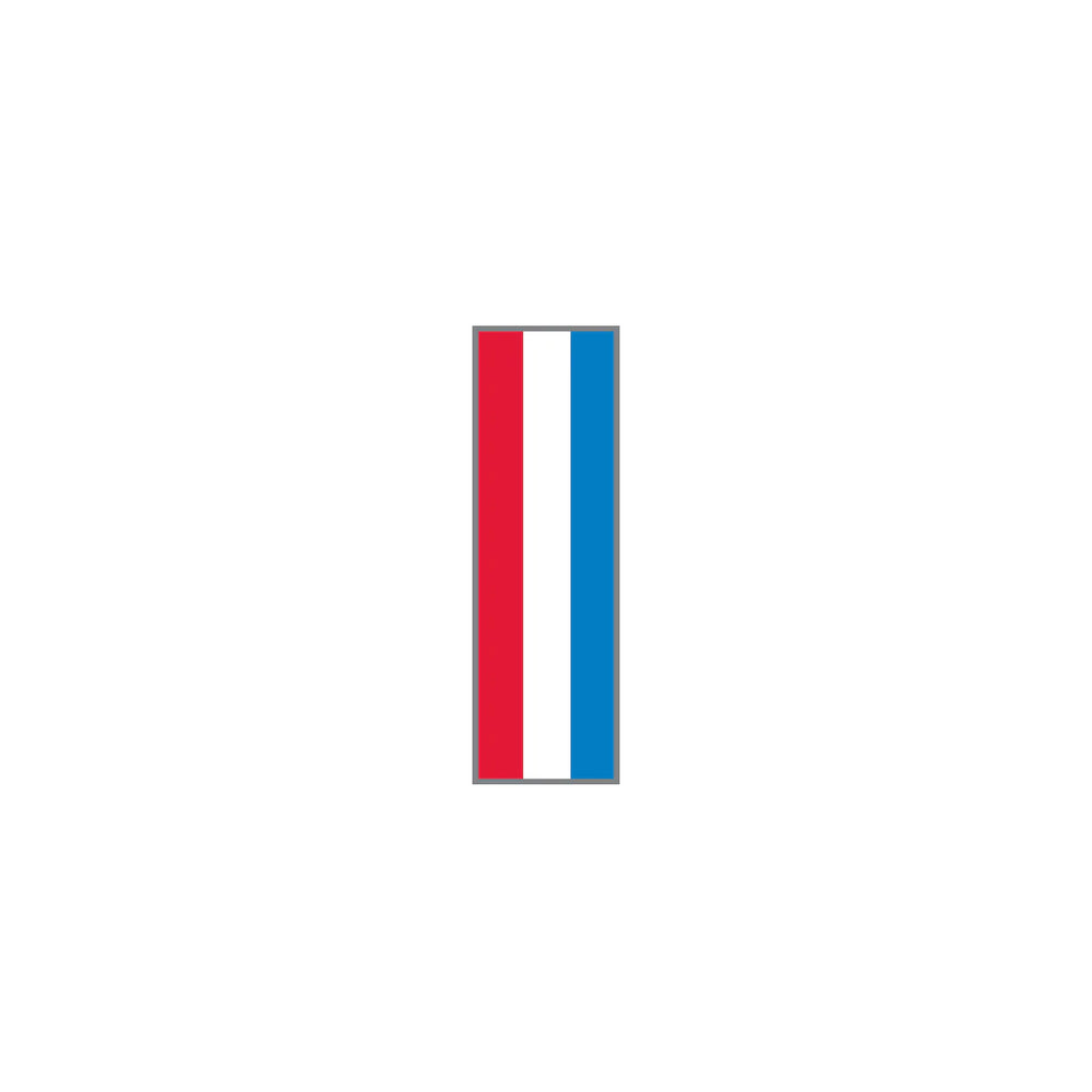 Key Surgical - Blank Label Tape Instructional Label Blue, Red, White Vinyl 1/4 Inch - T-330-040102