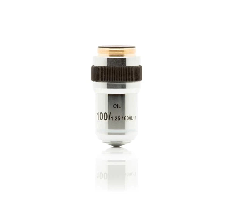 LW Scientific - Achromat Objective Lens 100XR DIN For Microscope - EDO-100X-DAOL