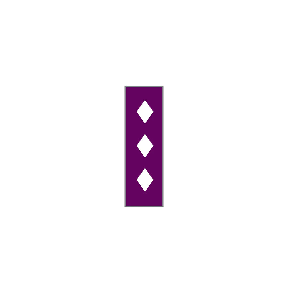 Key Surgical - Blank Instrument Tape Colored Identification Tape Plum, White Vinyl 1/4 Inch - T-707-17