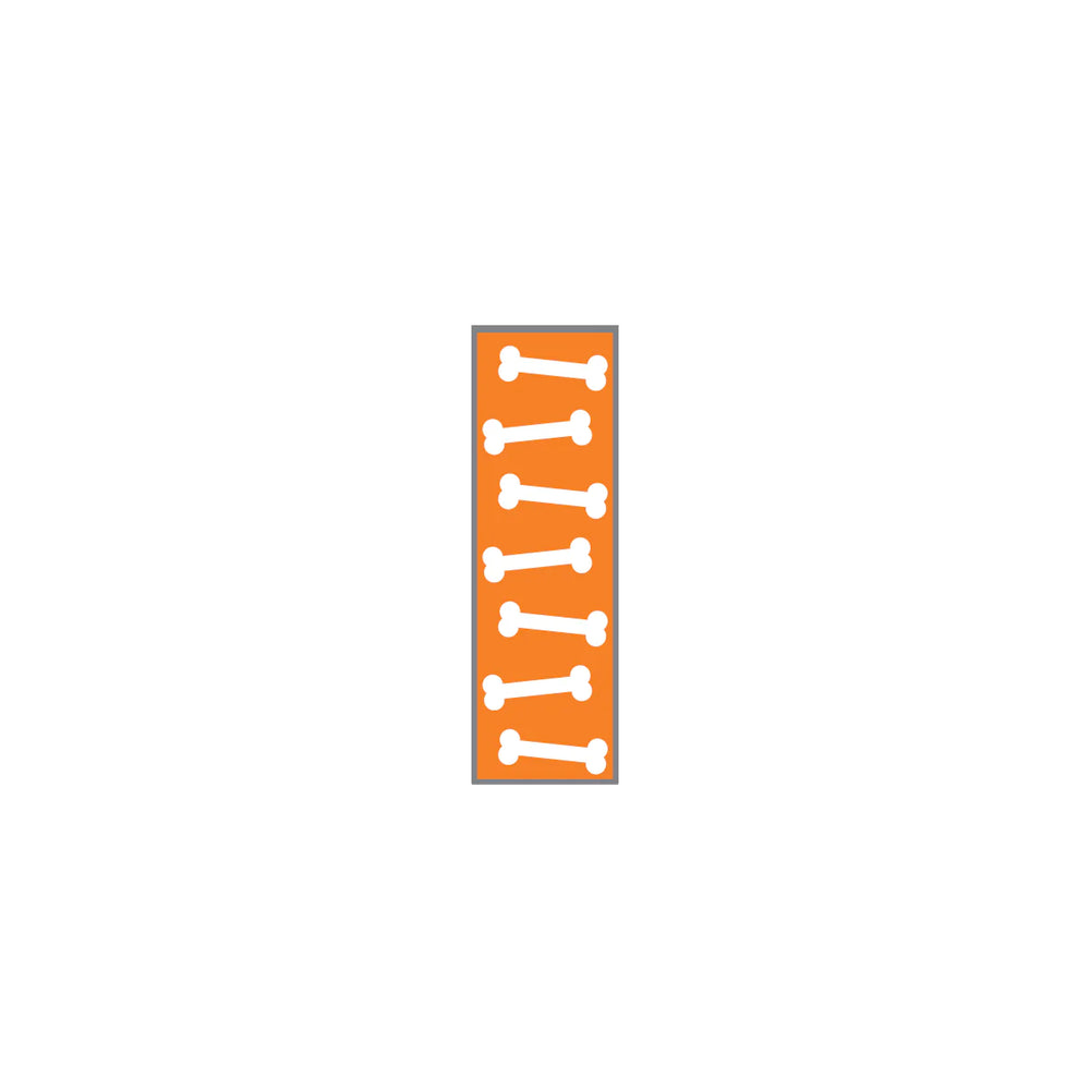 Key Surgical - Blank Label Tape Instructional Label Orange Vinyl 1/4 Inch - T-702-07