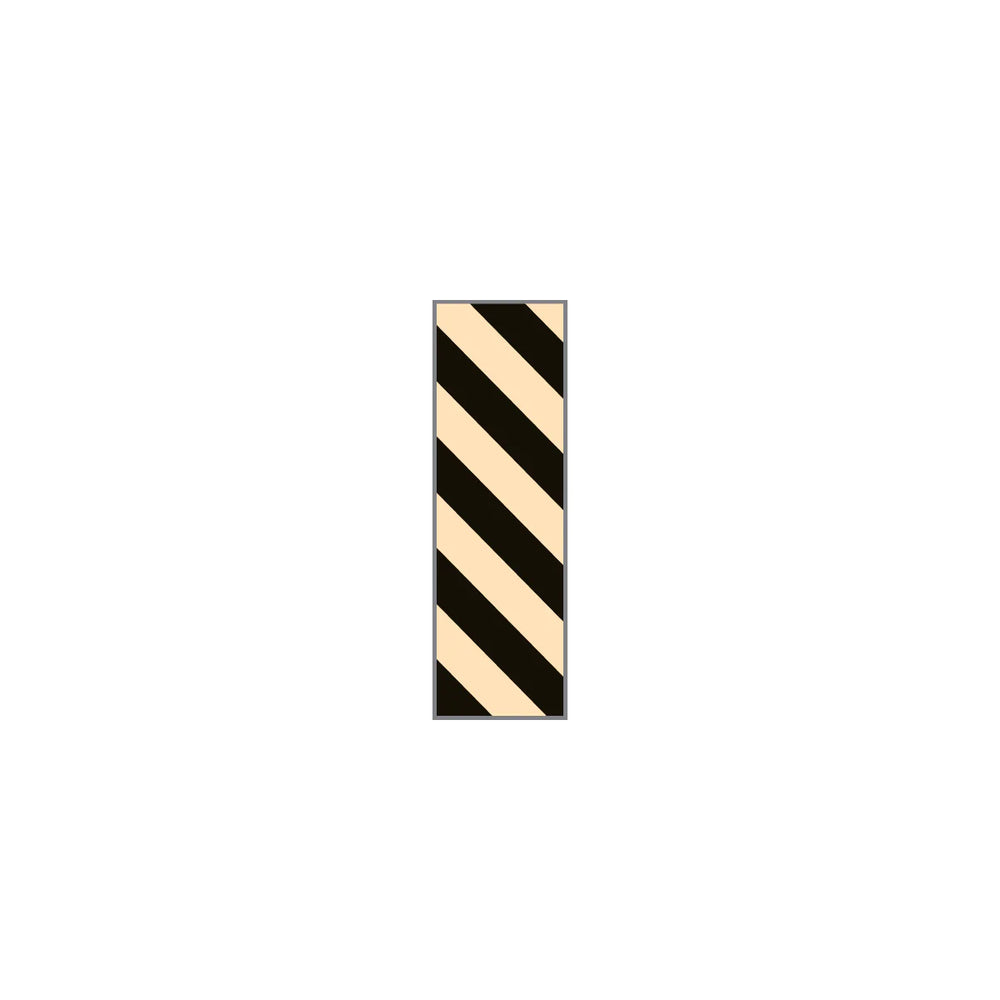 Key Surgical - Blank Instrument Tape Colored Identification Tape Beige, Black Vinyl 1/4 Inch - T-320-0916