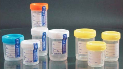 Azer Scientific - Specimen Container 53 mm Opening 90 mL (3 oz.) Screw Cap Patient Information Sterile - ES243220