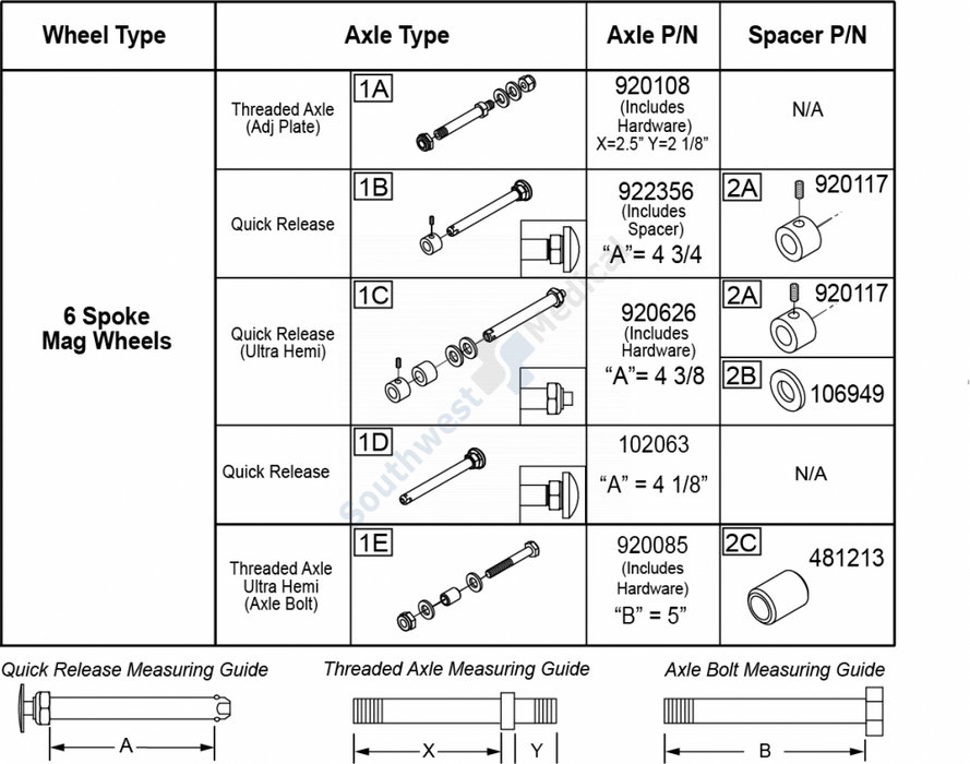 MAG SPACER 6S W/SET SCREW