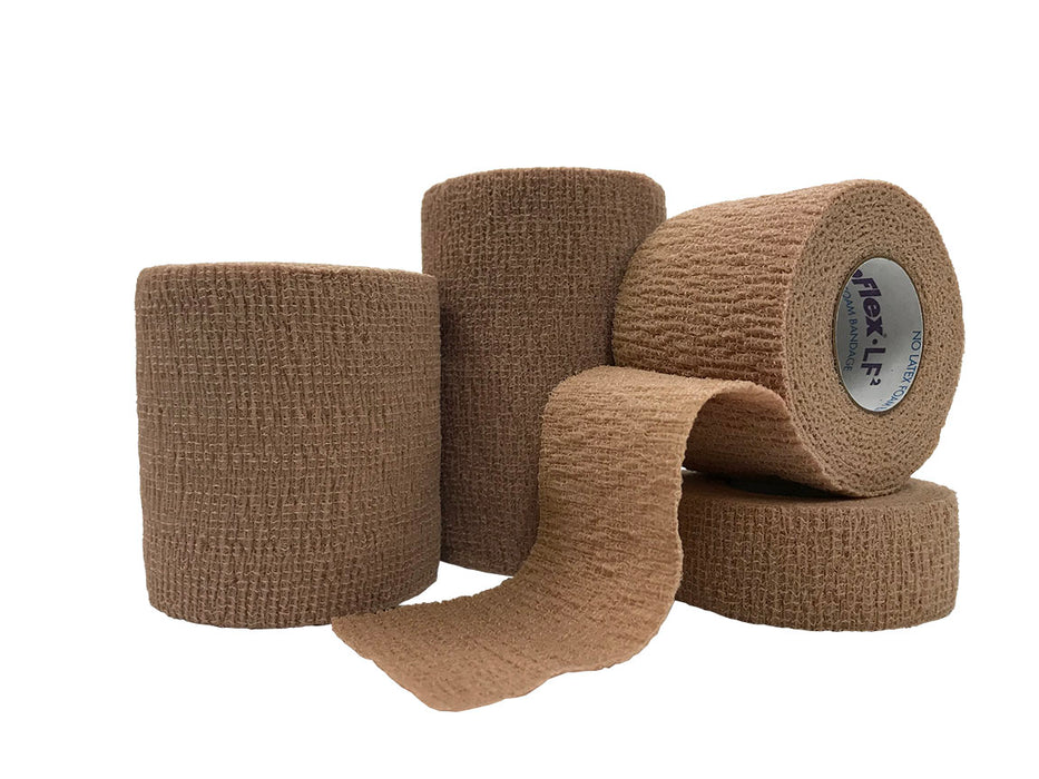 Andover Coated Products CoFlex·LF2 Cohesive Bandage with Foam 6 Inch X 5 Yard Standard Compression Self-adherent Closure Blue NonSterile - 9600BL