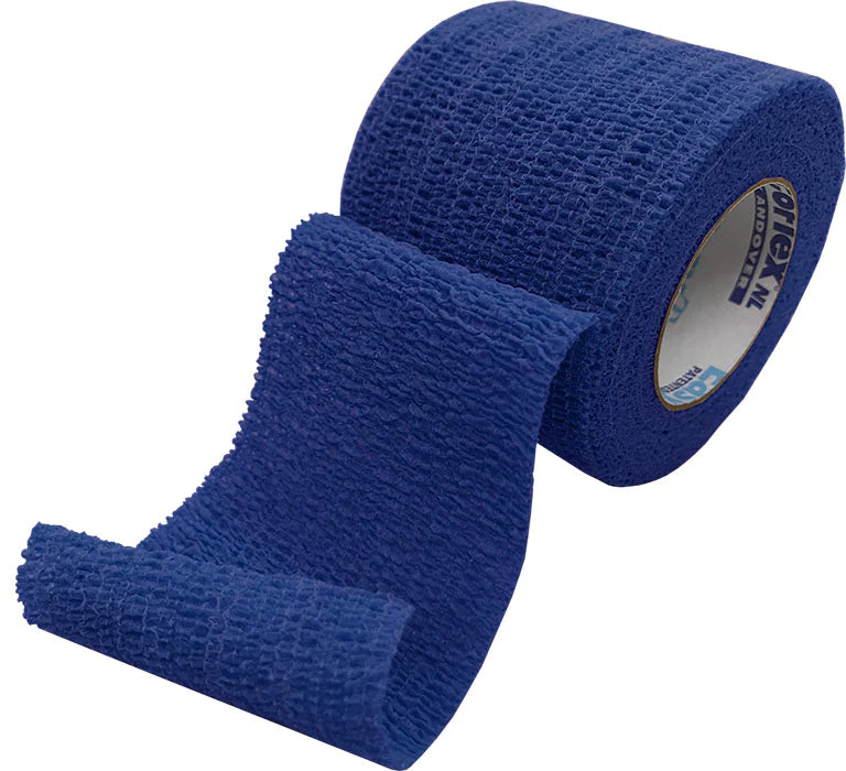 PowerFlex - Cohesive Bandage 2 Inch X 6 Yard 23 lbs. Tensile Strength Self-adherent Closure Navy Blue NonSterile - 3720NV-024