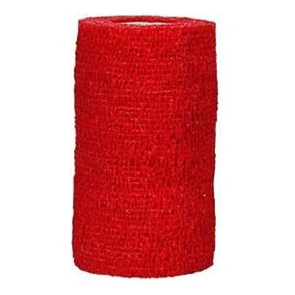 Andover Coated Products Coflex Cohesive Bandage CoFlex 1 Inch X 5 Yard Standard Compression Self-adherent Closure Red NonSterile - 3100RD