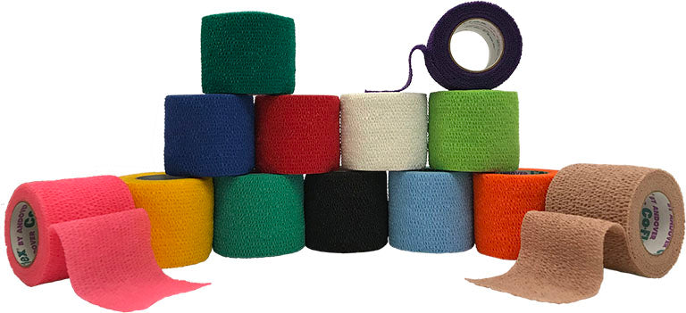 Andover Coated Products Coflex Cohesive Bandage CoFlex 3 Inch X 5 Yard Standard Compression Self-adherent Closure Black NonSterile - 3300BK