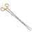 Gynex - Sponge Forceps Foerster 30 cm Stainless Steel NonSterile Ratchet Lock Finger Ring Handle Straight Serrated Fenestrated Teardrop Jaws - B330