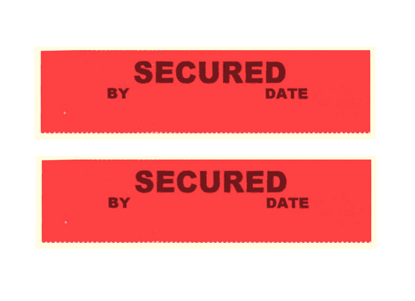 Healthmark Tamper Evident Tape- 1" x 4" in, 325 Per Roll- HMK-TEL-1400R