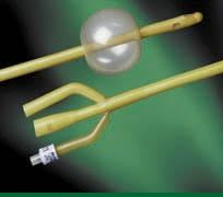 Bard Emmett Foley Catheter 3-Way Round Tip 30 cc Balloon 22 Fr. Latex - 0138L22