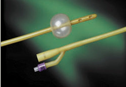 Bard Emmett Foley Catheter 3-Way Round Tip 30 cc Balloon 22 Fr. Latex - 0138L22