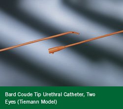 Bard - Urethral Catheter Coude Tip Red Rubber 10 Fr. 16 Inch - 120610